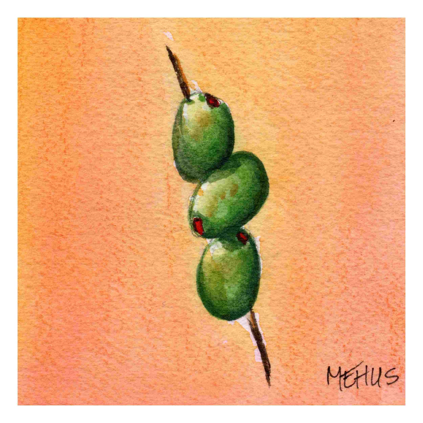 art print on hahnemühle paper - martini olives