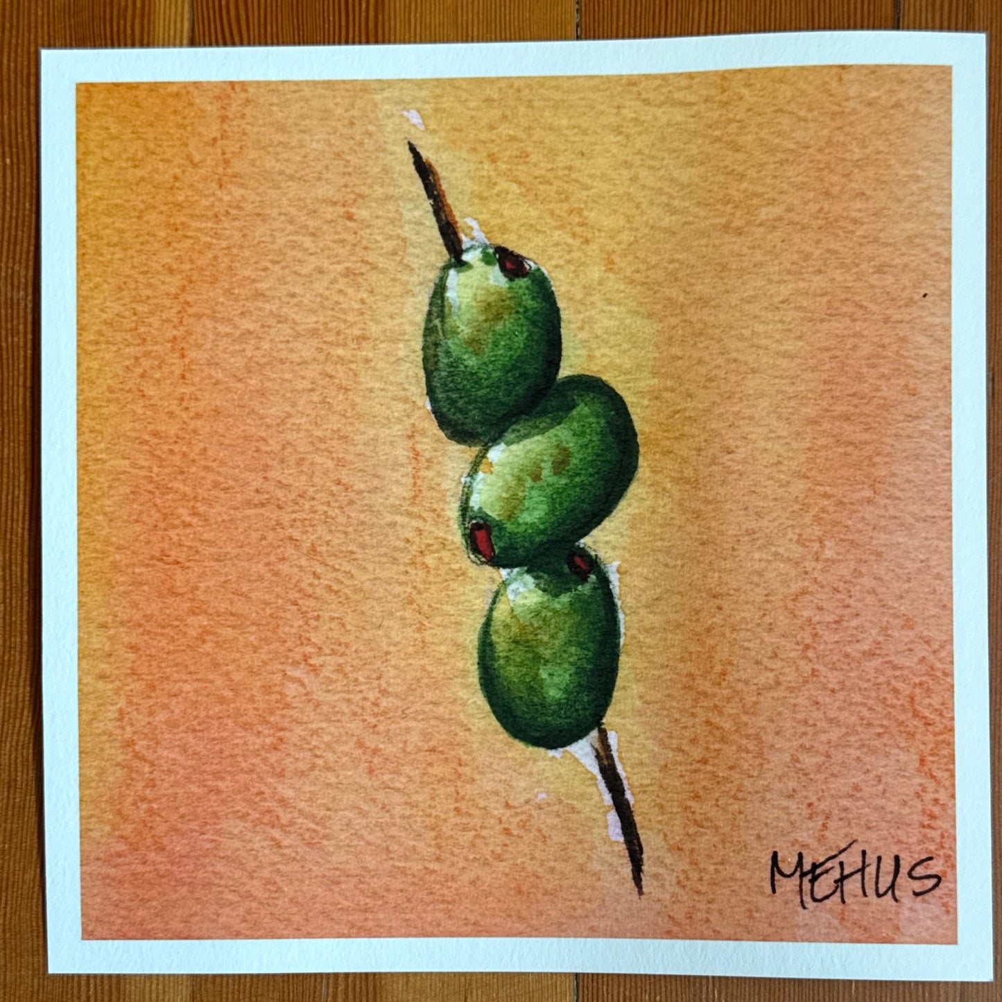 art print on hahnemühle paper - martini olives